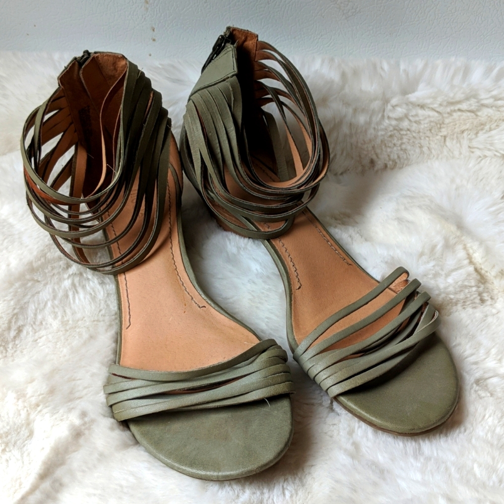 Nicole Strappy Zip Sandals
